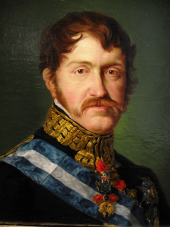 Carlos María Isidro de Borbón, rey de los carlistas españoles. Retrato de Vicente López Portaña