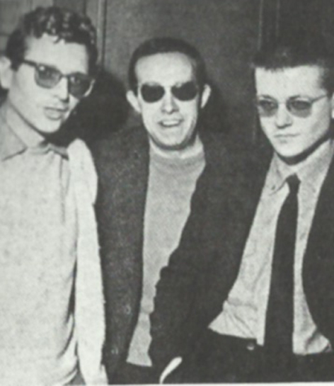 Alberto Castilla (a la izquierda) en Nancy (Francia, mayo, 1965). Con Patrice Cherau y Julio Acerete