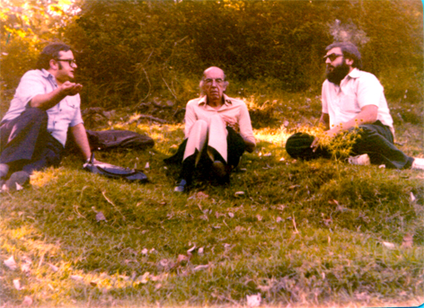 Tonio con Aranguren y Santiago Molina en Mondariz, muchos años más tarde…
