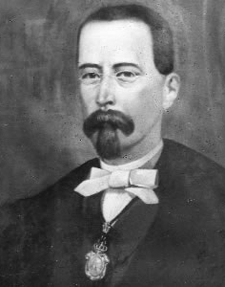 Retrato de Antonio de Valenzuela. Catedrático de su asignatura en el Instituto de Pontevedra, amigo desde la mocedad