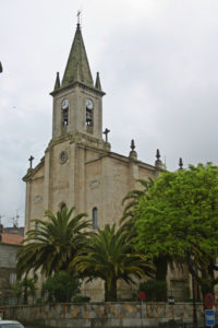 Iglesia parroquial de Caldas de Reis, capital del distrito que enfeudaron los Sagasta. En su construcción intervinieron muy activamente nuestros antepasados