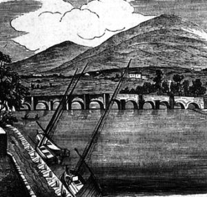 El antiquísimo puente de Cesures en 1879