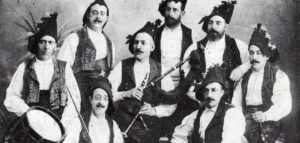 El grupo coral e instrumental “Aires da Terra” en su actuación en Madrid de 1901