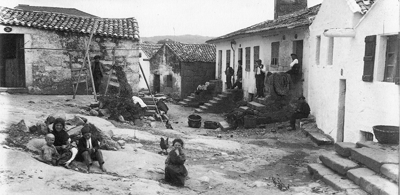 Paisaje social pontevedrés del área de San Roque, en la Moureira. Fotografía de Zagala