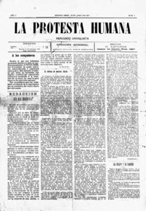 Año I, num. 1 de La Protesta Humana de Buenos Aires