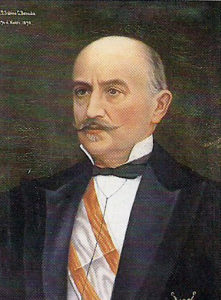 Retrato de Sabino González Besada. Forma parte de la galería de presidentes de la Diputación Provincial de Pontevedra