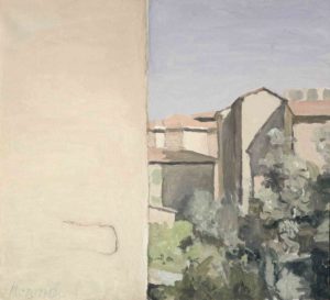 Morandi. Cortile di via Fondazza, 1954