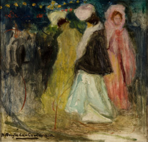 H. Anglada-Camarasa, Parisian nocturnal scene, c. 1900
