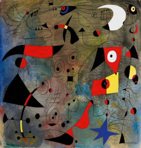 J. Miró. Femme et oiseaux, 1940