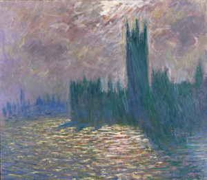 1Monet. Londres, el Parlamento, reflejos en el Támesis, 1905