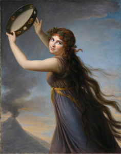 Vigée-Le Brun. Lady Hamilton como una bacante 1790