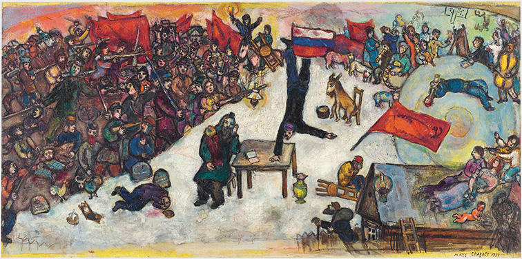 Chagall. Estudio para Révolution, 1937