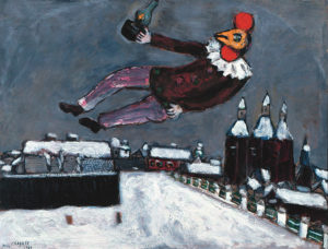 Chagall. Homme-coq au-dessus de Vitebsk, 1925