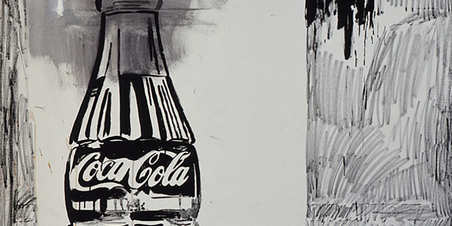 Andy Warhol;Coca-Cola [2];1961;casein and crayon on linen;Stretched: 69 1/2 × 52 1/4 in. (176.5 × 132.7 cm.)