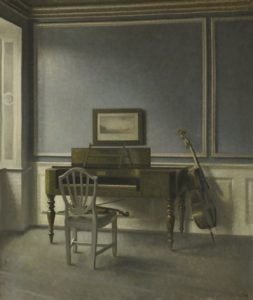 Hammershøi. Cuarto de música, 1907