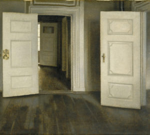 Hammershøi. Puertas abiertas, 1905
