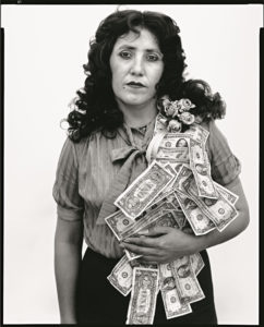 Avedon. Petra Alvarado, factory worker, on her birthday, 1982