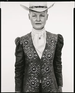 Avedon. Ruby Mercer, publicist, Frontier Days,, 1982