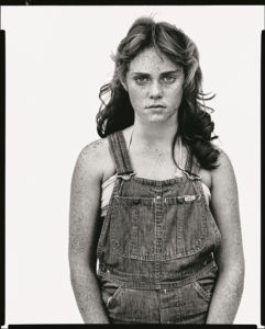 Avedon. Sandra Bennett, twelve year old, 1980